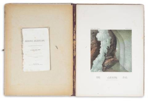 Krenner József Sándor, dr.: A dobsinai jégbarlang. Die Eishöhle von Dobschau. Megvizsgálta és leírta ⁓ ⁓.  Bp., 1874. K. M. Term. T. K. k. Hof-Chromolith. v. A Hartinger & Sohn, Wien. 