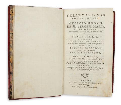 Horas Marianas Portuguezas, ou Officio Menor da SS. Virgem Maria.....  Lisboa, 1775, Regia Officina Typografica 