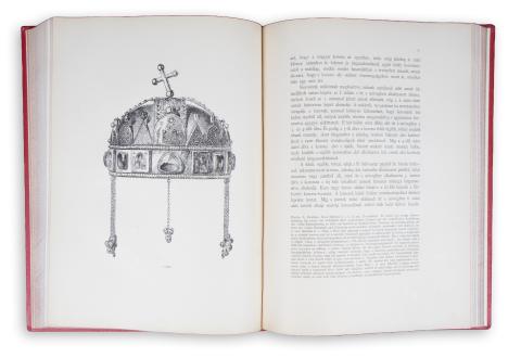 Ipolyi Arnold:  A magyar Szent Korona és a koronázási jelvények története és műleírása.  Budapest, 1886, MTA [Franklin T.] 