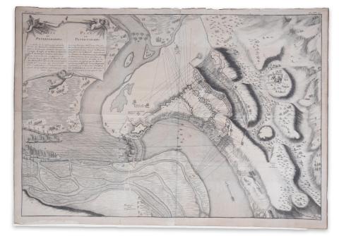 Marsigli, Luigi Ferdinando: Pianta di Petervaradino - Plan de Peter-Varadin [Pétervárad ostroma]  Amsterdam, 1732. Gosse, Neaulme, de Hondt, Moetjens 