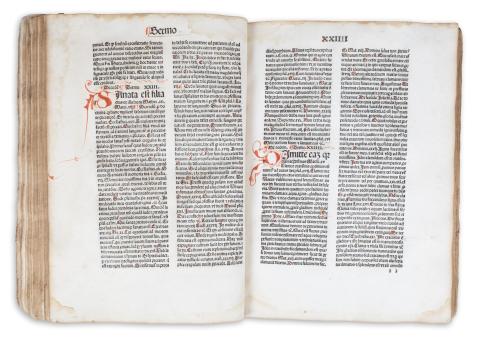 Petrus de Palude : Sermones quadragesimales Thesauri novi. [Sammelband]  Strasburg, 1485. Typographus Vitas Patrum. Druk.  