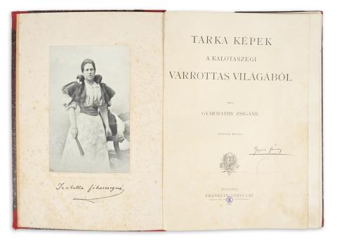 Gyarmathy Zsigáné: Tarka képek a kalotaszegi varrottas világából. Negyven képpel.  Budapest, 1896, Franklin 