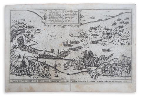 Tolna látképe: Siebmacher, Johann - Abris der Victorien vnd bevd. so die Freyhaidvcken bei Tolna ...[Az 1599-es tolnai csata]  Nürnberg, 1620. [in der Furhmännischen Druckerey, bey Johann Friderich Sartorio] 
