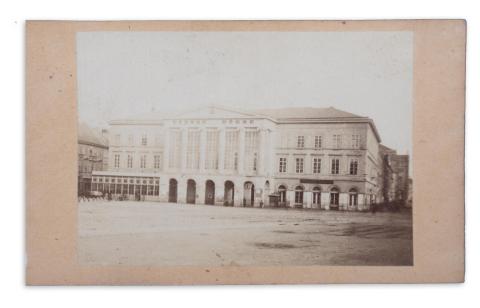 Tőzsde. Börse. Lloyd palota. Fénykép 1865 körül.    