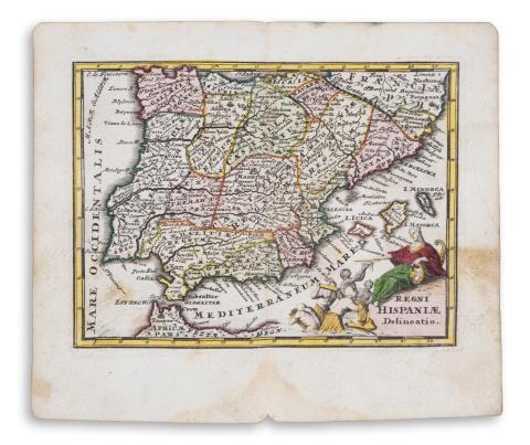 Zurner, Adam Friedrich - Weigel, Johann Christoph: Regni Hispaniae Delineatio   Nuremberg [Nürnberg], 1729  