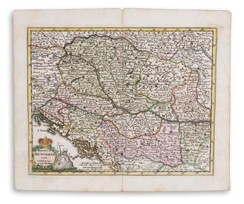 Zurner, Adam Friedrich - Weigel, Johann Christoph : Regnum Hungariæ cum contiguis regionibus   Nuremberg [Nürnberg], 1729 