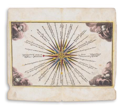 Zurner, Adam Friedrich - Weigel, Johann Christoph : Compass Rose  Nuremberg [Nürnberg], 1729  