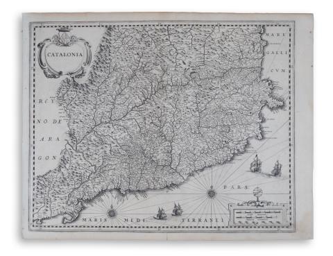Blaeu, Willem Janszoon: Catalonia  Amsterdam, 1634. 