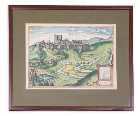 Eger látképe: Hoefnagel, Georg: Agria vulgo Erla 1617  