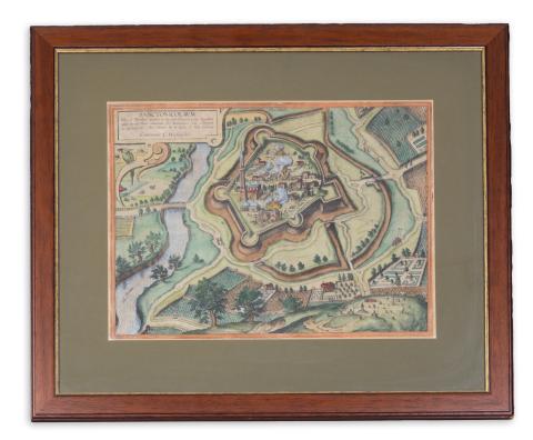 Törökszentmiklós várának látképe: Hoefnagel, Georg: Sanctonicolaum  1619  