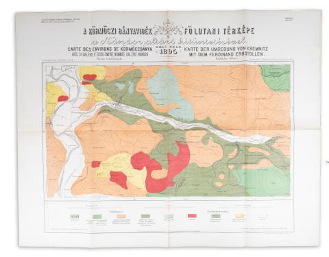 Gesell, Alexander : Die geologischen Verhältnisse des Kremnitzer Bergbaugebietes von Montangeologischem standpunkte. Mit Tafel VII. und VIII.  Budapest, 1897. Buchdruckerei des Franklin-Verein. 