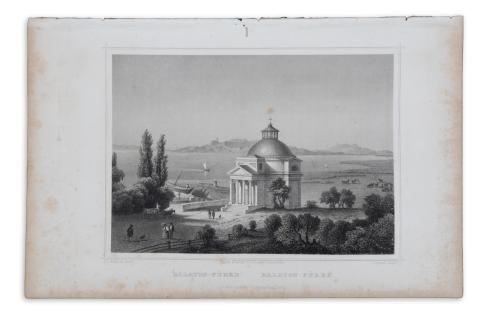 Balatonfüred látképe: Rohbock, Ludwig - Poppel, Johann: Balaton-Füred  Darmstadt, 1856, Druck & Verlag von Gustav Georg Lange 