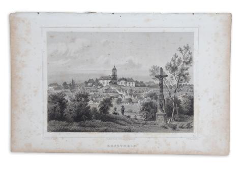 Keszthely látképe: Rohbock, Ludwig - Hess, G.: Keszthely  Darmstadt, 1856, Druck & Verlag von Gustav Georg Lange 