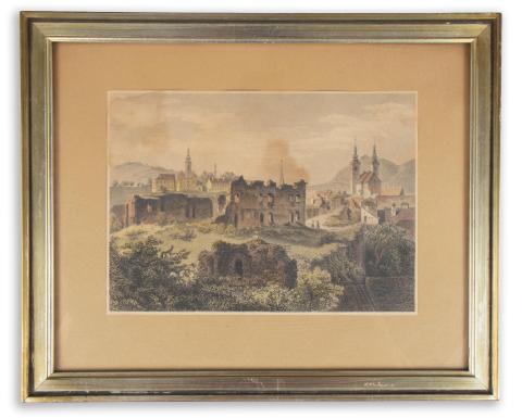 Rohbock, Ludwig : Székelyudvarhely vár romjai  Darmstadt, 1856, Druck & Verlag von Gustav Georg Lange 