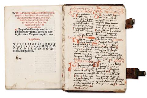 Magyar használatú Missale Romanum  Venetiis [Velence], 1519. Lucantonio Giunta 