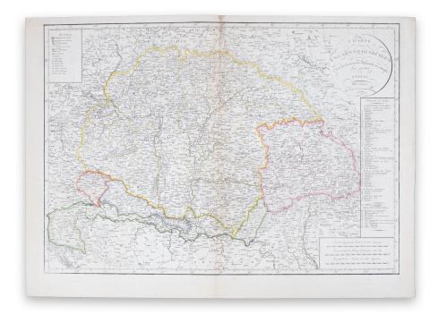 Götze, Johann August Ferdinand: Charte von Ungarn, Siebenburgen u.s.f  Weimar, 1804. Geographisches Institut. 