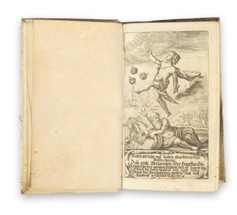 Montanus, Arnoldus: Außführliche und dabey glaubwürdige Beschreibung deß groß Britannien oder Engel-Landes...  Kleve, 1656. Silberling, Tobias (der Ältere). 