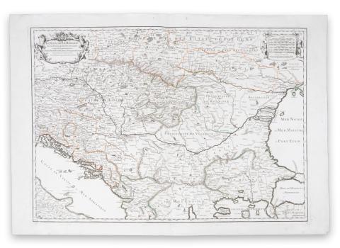 Jaillot, Alexis-Hubert: Le Royaume de Hongrie et les Estats...  Amsterdam, 1706. A Paris chez H. Jaillot. 