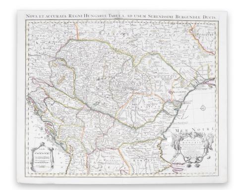 Delisle, Guillaume: Le Royaume de Hongrie et des Pays qui en dépendoient autrefois...  Amsterdam, [1730]. Chez J. Covens et C. Mortier. 