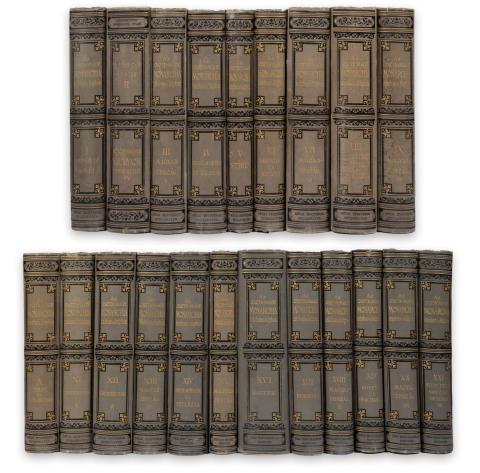 Az Osztrák-Magyar Monarchia írásban és képben. Rudolf trónörökös... kezdeményezéséből és közreműködésével. I-XXI. köt. Komplett [szürke]  Budapest, 1886-1901. M. Kir. Állam nyomda. 