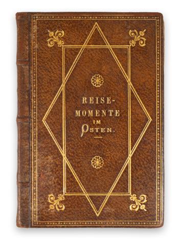 Jaeger, Jacques: Reise-Momente im Osten.   Wien, 1886. Verlag von Halm & Goldmann. (Druck von A. Reitzer) 