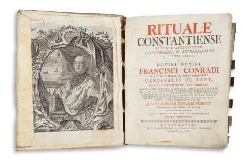 Conradus, Franciscus: Rituale Constantiense Jessu, & Auctoritate Eminentissimi, & Reverendissimi in...Francisci Conradi...  Constantiae, 1775, Typographia Episcopal per Antonium Labhart 