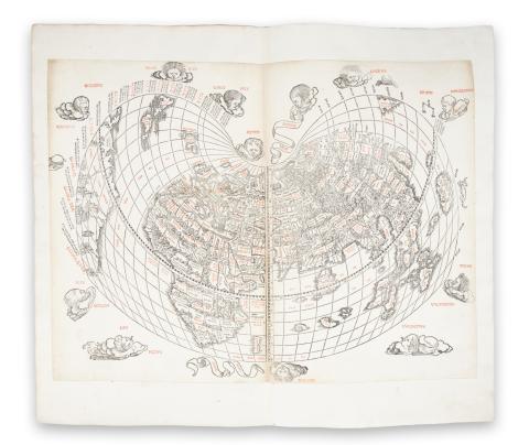 Sylvanus, Bernardus: Modern Map of the World  1511, Venice. 