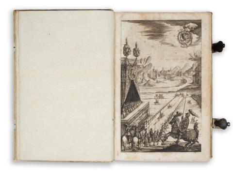 Pfintzing [Pfinzing], Melchior: Der Aller-Durchleuchtigste Ritter, Oder Die Rittermässige, hoch-theure, höchst-gefährliche und Glorwürdigste Groß-Thaten, Abentheuer...  Ulm, [1679]. Matthäus Wagner für Matthäus Schultes. 