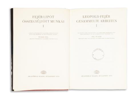 Fejér Lipót összegyűjtött munkái I-II. / Leopold Fejér gesammelte Arbeiten   Budapest 1970. Akadémiai Kiadó. 