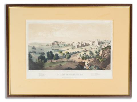 Wentzel, François: Bethlehem vom Norden aus. Lithográfia  Berlin,  circa 1850, druck J. Wendland 