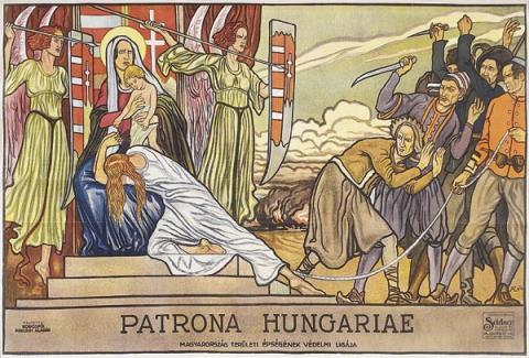 Körösfői Kriesch Aladár: Patrona Hungariae [irredenta plakát]   