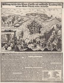 Abbildung dess sehr festen Platzes Canischa / und ausführliche Erzehlung dessen / was unter währender Belägerung derselben / sich zugetragen 1664 Nürnberg Johann Hoffmann