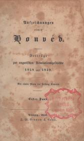 (Neustadt, Adolf): Aufzeichnungen eines Honvéd. Beiträge zur ungarischen Revolutionsgeschichte 1848 und 1849. Mit einem Plane der Festung Komorn. I-II. kötet [egybekötve]. 1850 Leipzig Grunow &amp; Comp