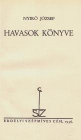 Nyirő József: Havasok könyve 1936 (Kolozsvár) ESZC