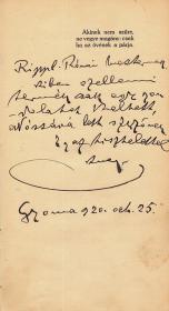 Kner Izidor: --- aforizmái. Vadász Miklós rajzaival. 1917 Gyoma Szerző