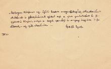 Szekfű Gyula (1883-1955) történész autográf levele Rusznyák Istvánnak, az MTA elnökének.