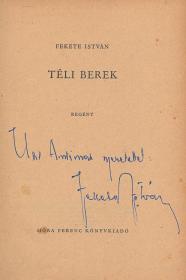 Fekete István: Téli berek. Regény.  (Bp. Móra