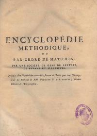 (Diderot, Denis -- D'Alembert, Jean Le Rond): Encyclopédie méthodique. Nouvelle édition enrichie de remarques dédiée á la sérénissime République de Venise... Chimie I-IV.; Botanique II-III.; V.; VII.; Médicine III-IV.; VI-VII.  Padoue ny.n