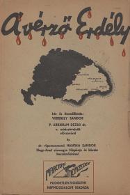 Verebély Sándor: A vérző Erdély  (Bp. Márciusi Nemzedék ("Admirál" ny.)