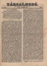 Széchenyi István, gróf: Selyemrül. I-V. közlemény. (Társalkodó. 1840. 84-88. szám.) 1840 Pest (Trattner-Károlyi ny.)
