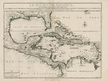 de Fer, Nicolas: Le Golfe De Mexique, Et les Provinces et Isles qui l'Environe comme sont La Floride Au Nord Le Mexique ou Nouvelle Espagne... 1717 Párizs