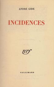 Gide, André: Incidences 1948 Paris Gallimard