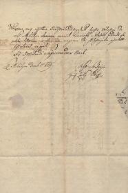 Zichy Ödön (Edmund) gróf (1811-1894) saját kezűleg aláírt kérelme Tóth Ferencnek, a Dunántúli Református Egyházkerület szuperintendensének.