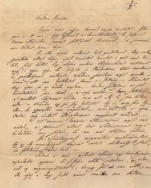 Vay Miklós báró (1802-1894) autográf levele Váradi Szabó Jánosnak, a debreceni salétromgyár főfelügyelőjének.