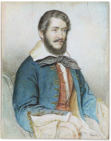 Kossuth Lajos festett portréja 1841  