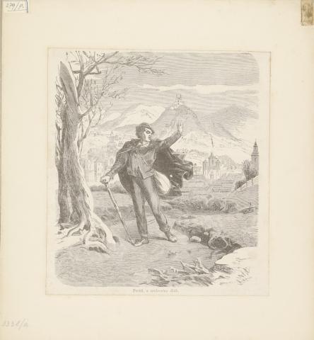 Jankó János: Petőfi Sándor mint szökevény diák – fametszet 1869 Pest. Heckenast Gusztáv. 