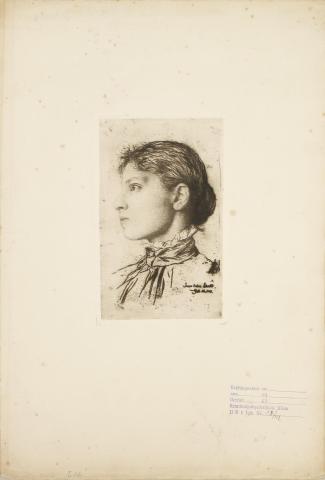 Stauffer-Bern, Karl: Marie Stauffer portréja   