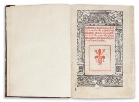 Natalibus, Petrus de : Catalogus sanctorum et gestorum eorum ex diversis voluminibus collectus ... 1519 Lugdunum [Lyon] 