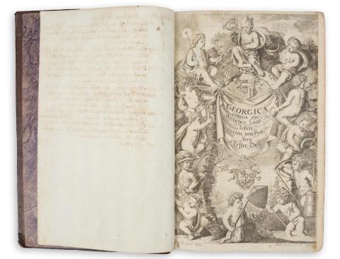 Hohberg, Wolff Helmhard von: Georgica Curiosa Aucta, Das ist: Umständlicher Bericht und klarer Unterricht Von dem Adelichen Land- und Feld-Leben / Auf alle in Teutschland übliche Land- und Haus-Wirtschafften gerichtet... I-III Theil(e).  Nürnberg, 1695-1687-1715. Martin Endter 