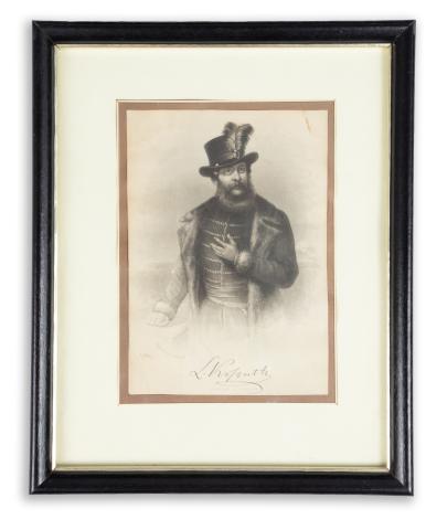 Buttre, John Chester: Kossuth Lajos állóalakos portréja   